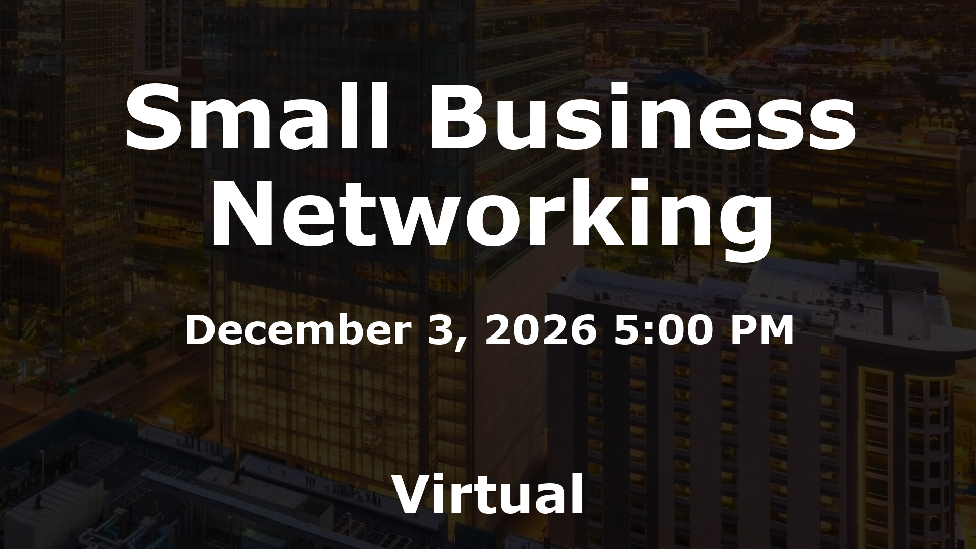 Small Business Networking event image